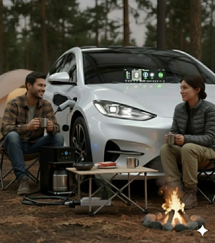 Discharge Adaptörü + 3’lü Grup Prizli Güç Kablosu – 3m, Araçtan Elektrik Çıkışı-5